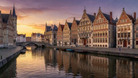 Ghent Walking Tour: Graslei Waterfront to Gravensteen Castle