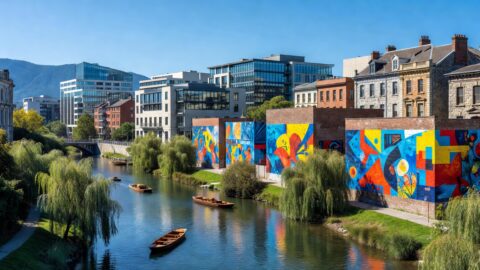 Christchurch New Zealand Walking Tour: Rebuild, Street Art and Avon River Punting