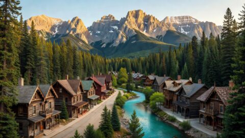 Banff Canada Walking Tour: Rocky Mountain Townsite, Bow River and Alpine Heritage